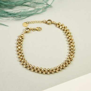 Dorika Toplu Örgü Model 14K Altın Bileklik