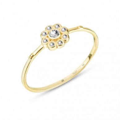 Papatya 14K Altın Minimal Yüzük