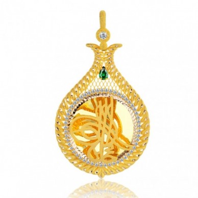 Tam Boy Tuğra 14K Altın Kolye Model 29