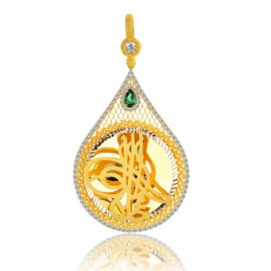 Tam Boy Tuğra 14K Altın Kolye Model 31