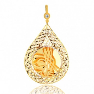 Tam Boy Tuğra 14K Altın Kolye Model 33