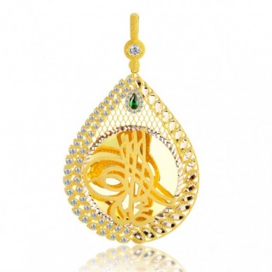 Tam Boy Tuğra 14K Altın Kolye Model 40