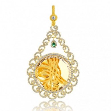 Tam Boy Tuğra 14K Altın Kolye Model 41