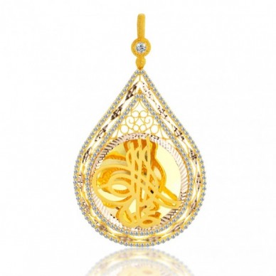 Tam Boy Tuğra 14K Altın Kolye Model 68