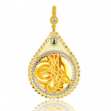 Tam Boy Tuğra 14K Altın Kolye Model 69