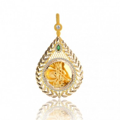 Yarım Boy Tuğra 14K Altın Kolye Model 73