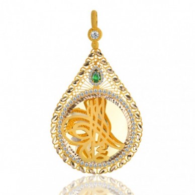 Tam Boy Tuğra 14K Altın Kolye Model 79