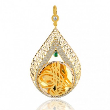 Tam Boy Tuğra 14K Altın Kolye Model 83