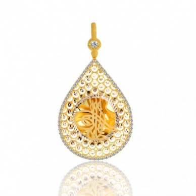 Yarım Boy Tuğra 14K Altın Kolye Model 86