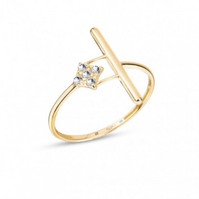 İtalyan Model Tasarım 14K Altın Yüzük