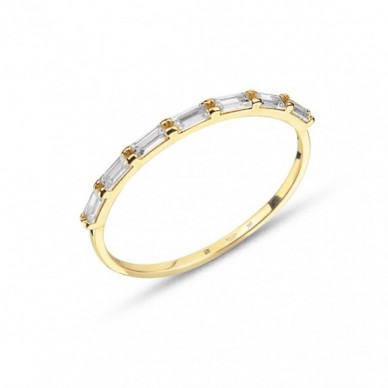 Lane İnce Baget 14K Altın Yüzük