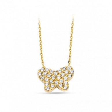 Yavru Kelebek 14K Altın Kolye