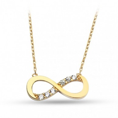 Mini Seri Sonsuzluk 14K Altın Kolye