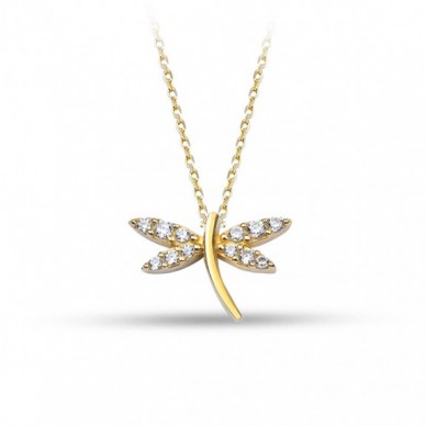 Mini Yusufçuk 14K Altın Kolye