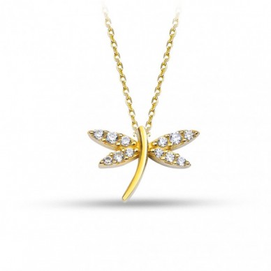 Mini Yusufçuk 14K Altın Kolye