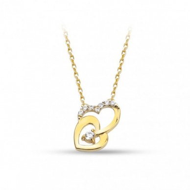 Kalp Hapsi 14K Altın Kolye