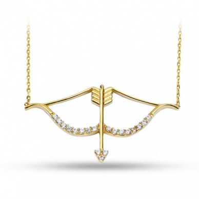 Ok Yay 14K Altın Kolye