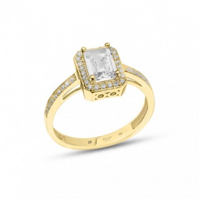 Baget 14K Altın Yüzük Model 25