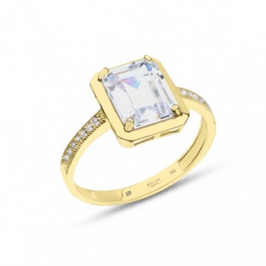 Baget 14K Altın Yüzük Model 38