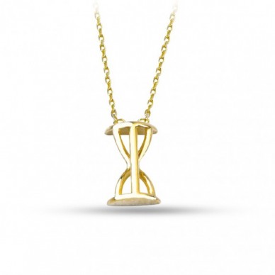 Kum Saati 14K Altın Kolye