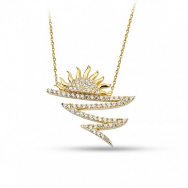 Sun Shine Güneş 14K Altın Kolye