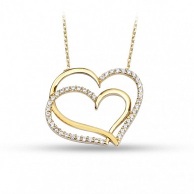Kalp Teması 14K Altın Kolye