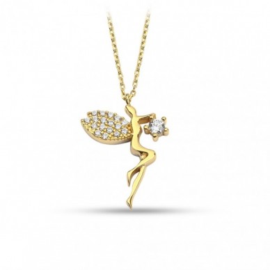 Peri Kızı 14K Altın Kolye