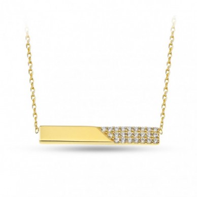 Stick 14K Altın Kolye