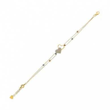 Dorika Toplu Kalpli 14K Altın Bileklik