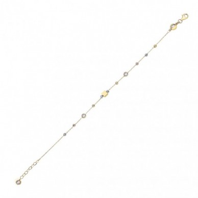 Dorika Toplu Hayalet Zincir 14K Altın Bileklik