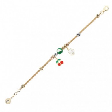 Doğa 14K Altın Çocuk Bileklik