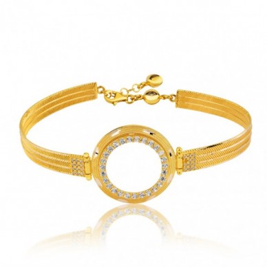 Çeyrek 14K Altın Bileklik Model 36