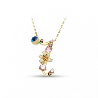 İtalyan Tasarım Bahar Esintisi I Harf 14K Altın Kolye