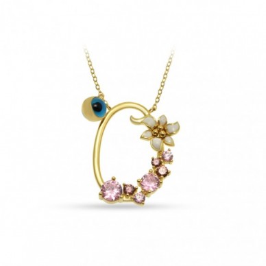 İtalyan Tasarım Bahar Esintisi O Harf 14K Altın Kolye