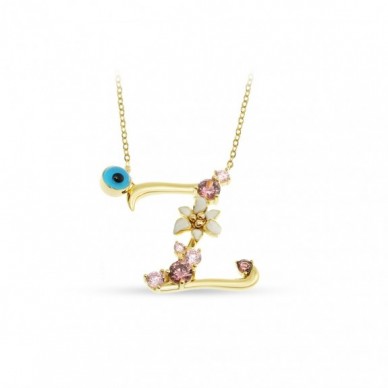 İtalyan Tasarım Bahar Esintisi Z Harf 14K Altın Kolye