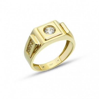 Erkek 14K Altın Yüzük Model 5