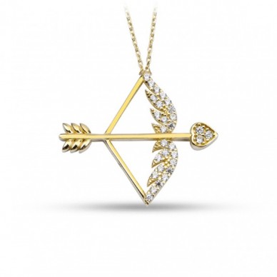 Aşk Oku 14K Altın Kolye