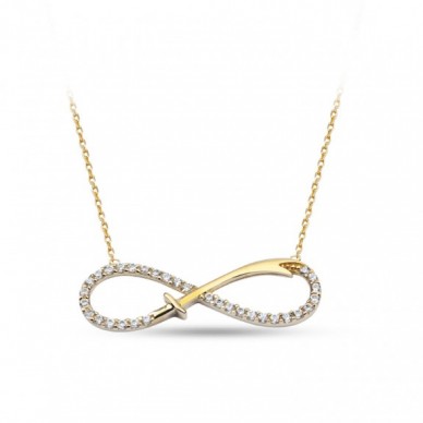 Sonsuzluk Kılıç 14K Altın Kolye