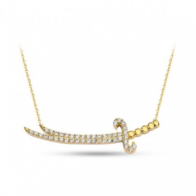 Tasarım Zülfikar Kılıç 14K Altın Kolye