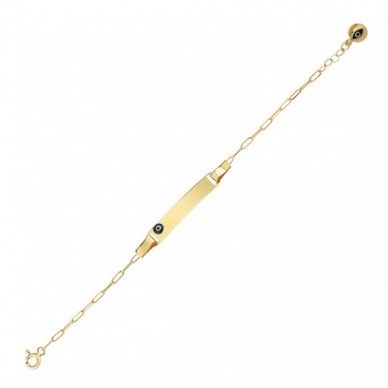 Mineli Çocuk 14K Altın Künye