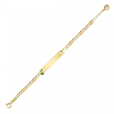 Çapa Figürlü 14K Altın Çocuk Künye