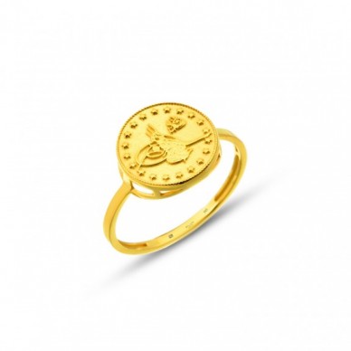 Tuğra 14K Altın Hafif Yüzük