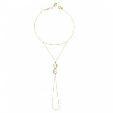 Sonsuzluk Motifli Şahmeran 14K Altın Bileklik