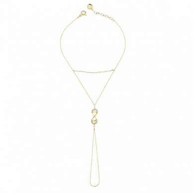 Sonsuzluk Figürlü Şahmeran 14K Altın Bileklik