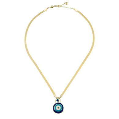 Göz Boncuk Sallantılı Nazar - Çanta 14K Altın Kolye