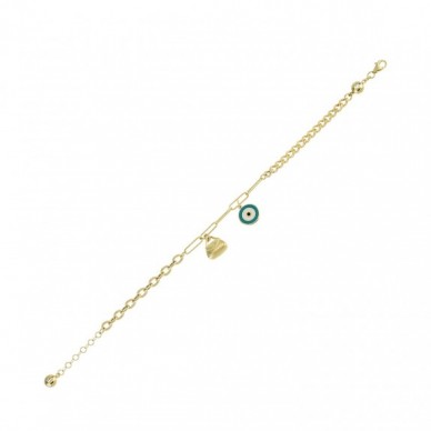 Çanta Motifli Nazar 14K Altın Bileklik