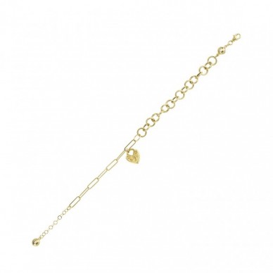 Kalpli Kilit 14K Altın Bileklik