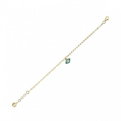 Göz Figürlü 14K Altın Çocuk Bileklik