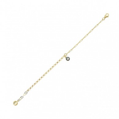 Nazar Boncuğu Motifli 14K Altın Çocuk Bileklik