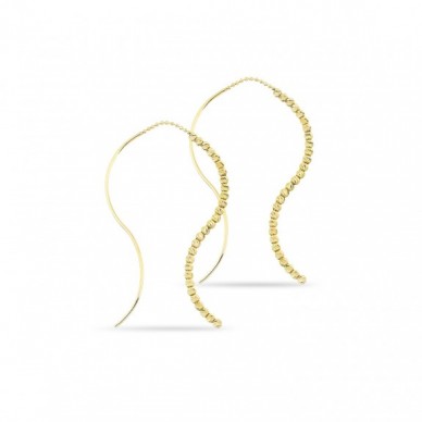 Balık Motifli Dorika 14K Altın Küpe